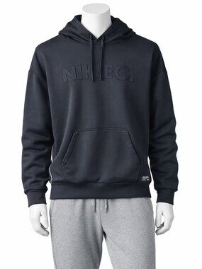 Nike Hoodie Mens Medium Black Dri-FIT Pullover Sweatshirt Soccer Athletic FC